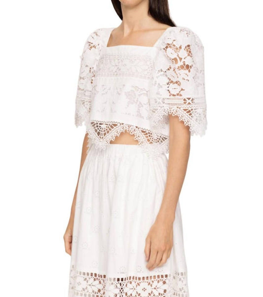 Sea - Joah Short Sleeve Embroidery Top