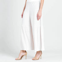 Clara Sun Woo - Soft Pleat Knit Tiered Skirt Pant