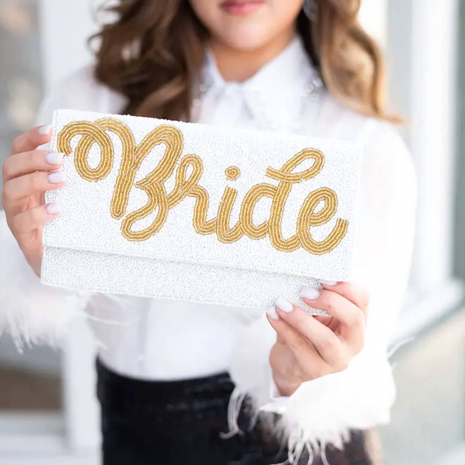 Viv & Lou - Women's Bride Beaded Clutch