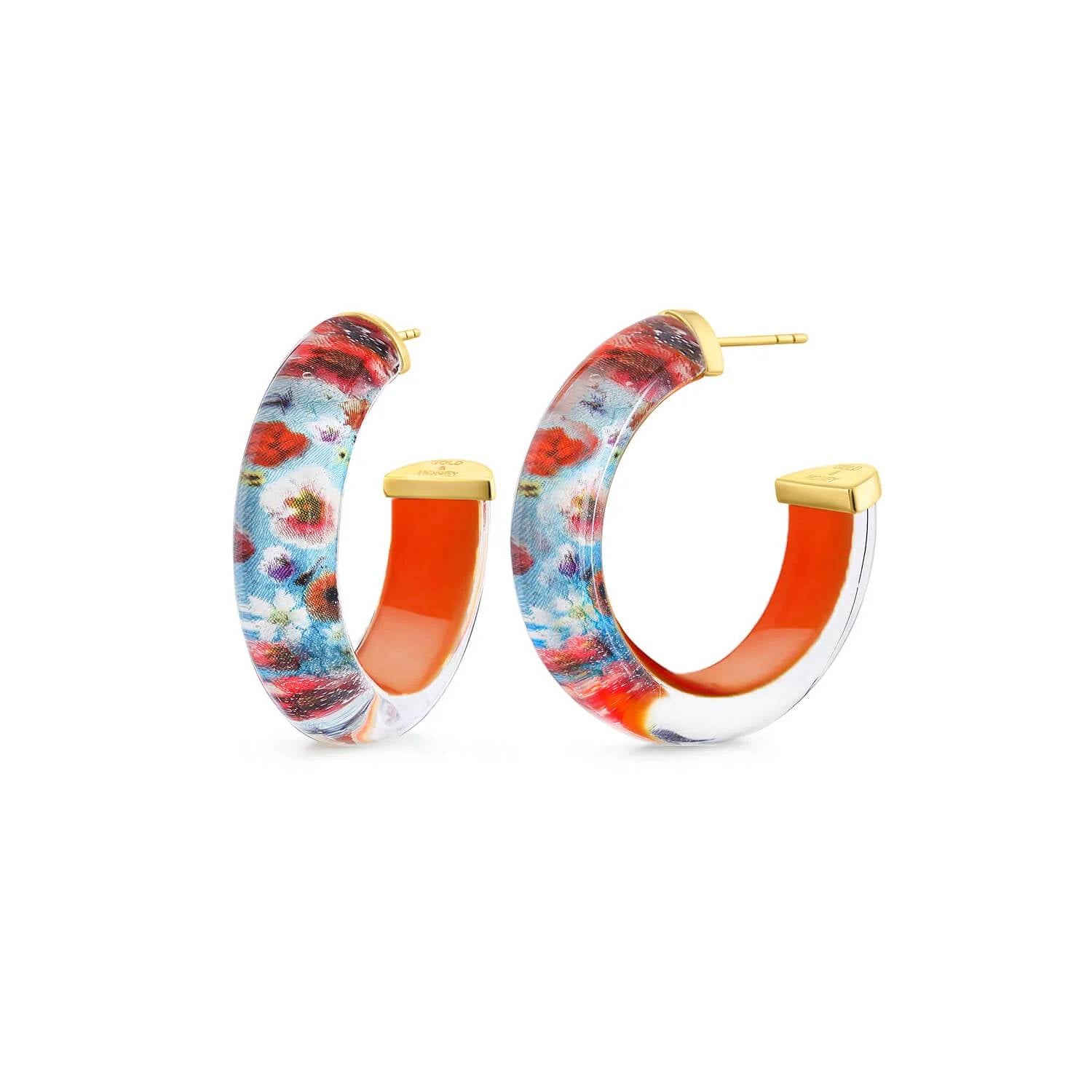 Gold & Honey - Women's Wild Thang Illusion Hoop Earrings