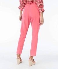 Esqualo - Elastic Waist Solid Poly Gab Pants