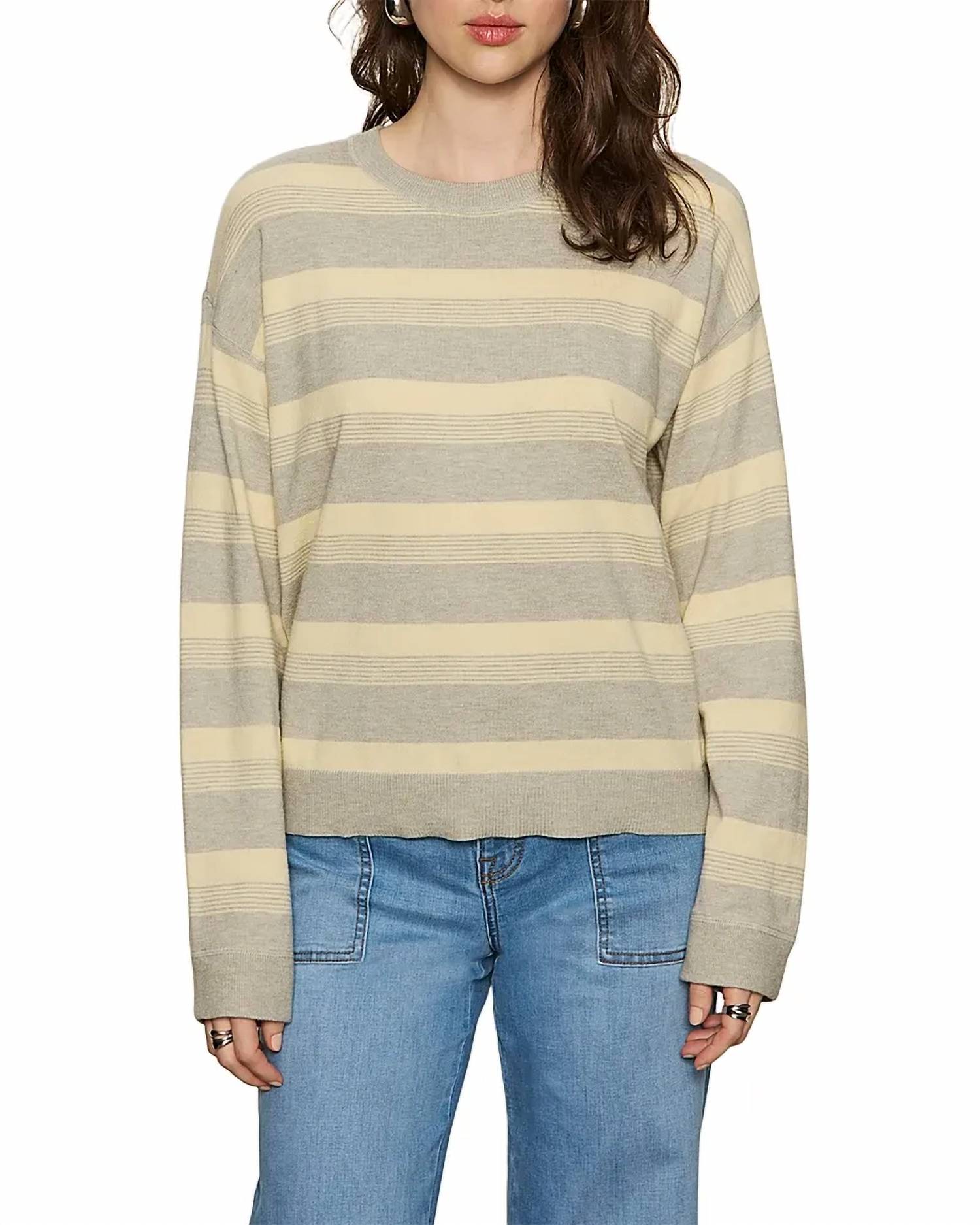 Sanctuary - 24/7 Striped Popover Sweater