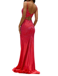 Sherri Hill - V-neck Dazzling Prom