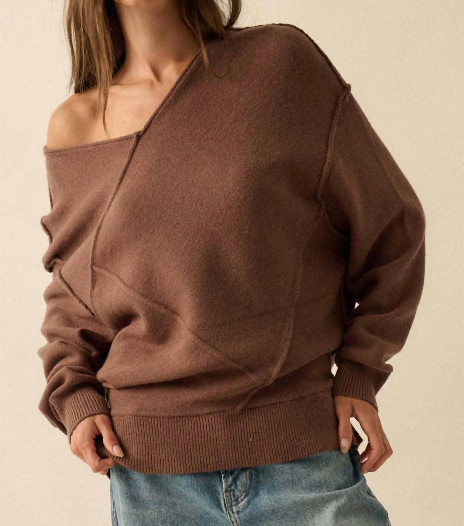 Promesa - V-neck Panelled Sweater