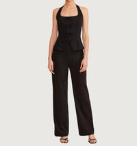 LUCY PARIS Rebecca High Rise Pants in black - women's pants