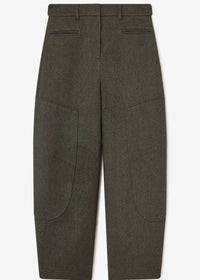 Ganni - Mouline Suiting Curved Pants