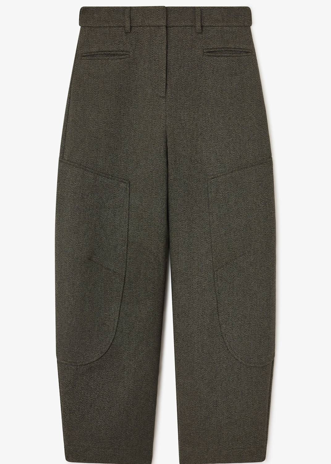 Ganni - Mouline Suiting Curved Pants