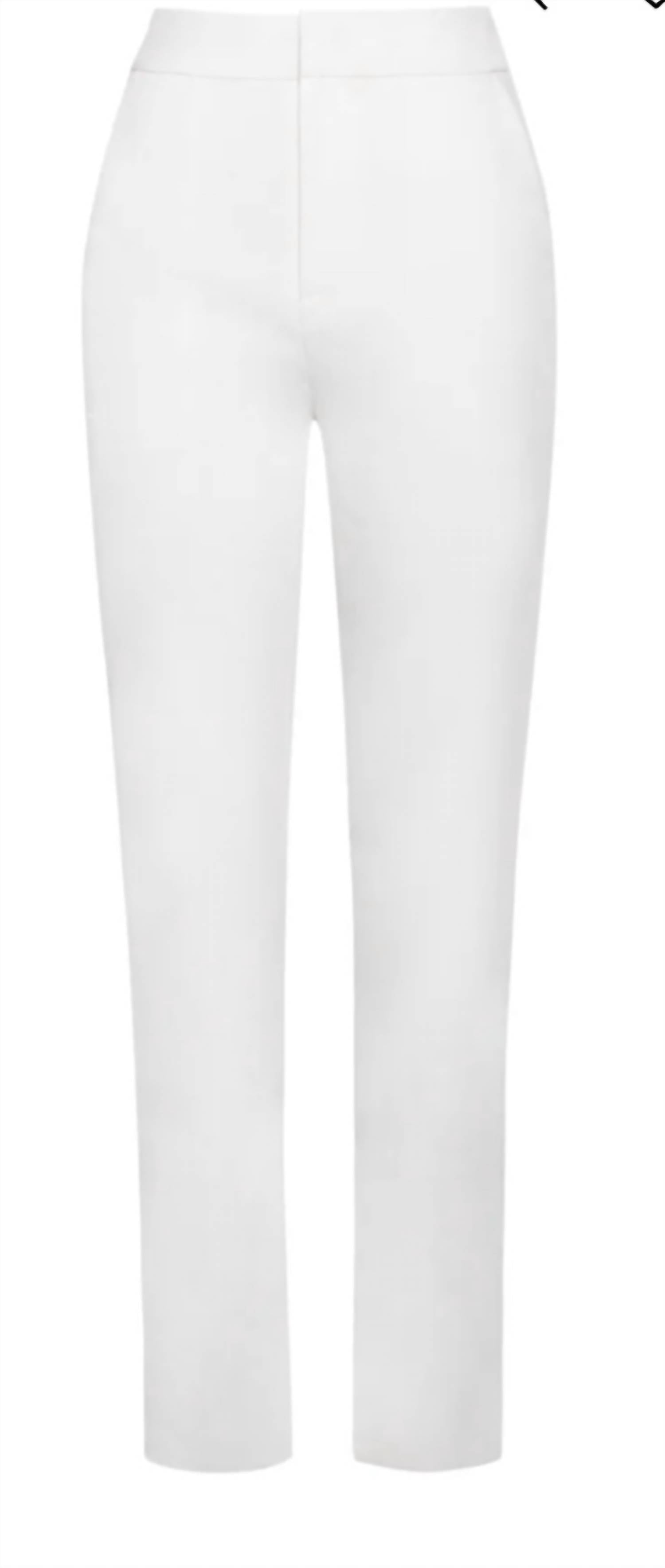 Miss Circle - Vayla White Skinny Fit Crepe Trouser
