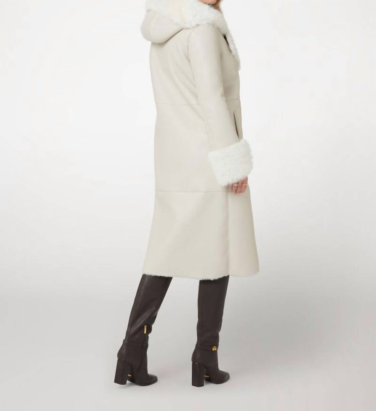 Guess - Long Faux Leather Coat