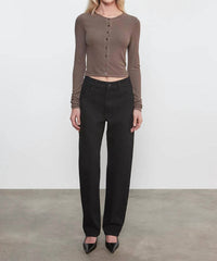 Enza Costa - Silk Rib Essential Cardigan