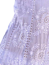 Cino - Embroidered Eyelet Button Down Shirt