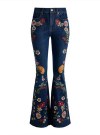 Alice + Olivia - Women's Beautiful Embroidered Jean