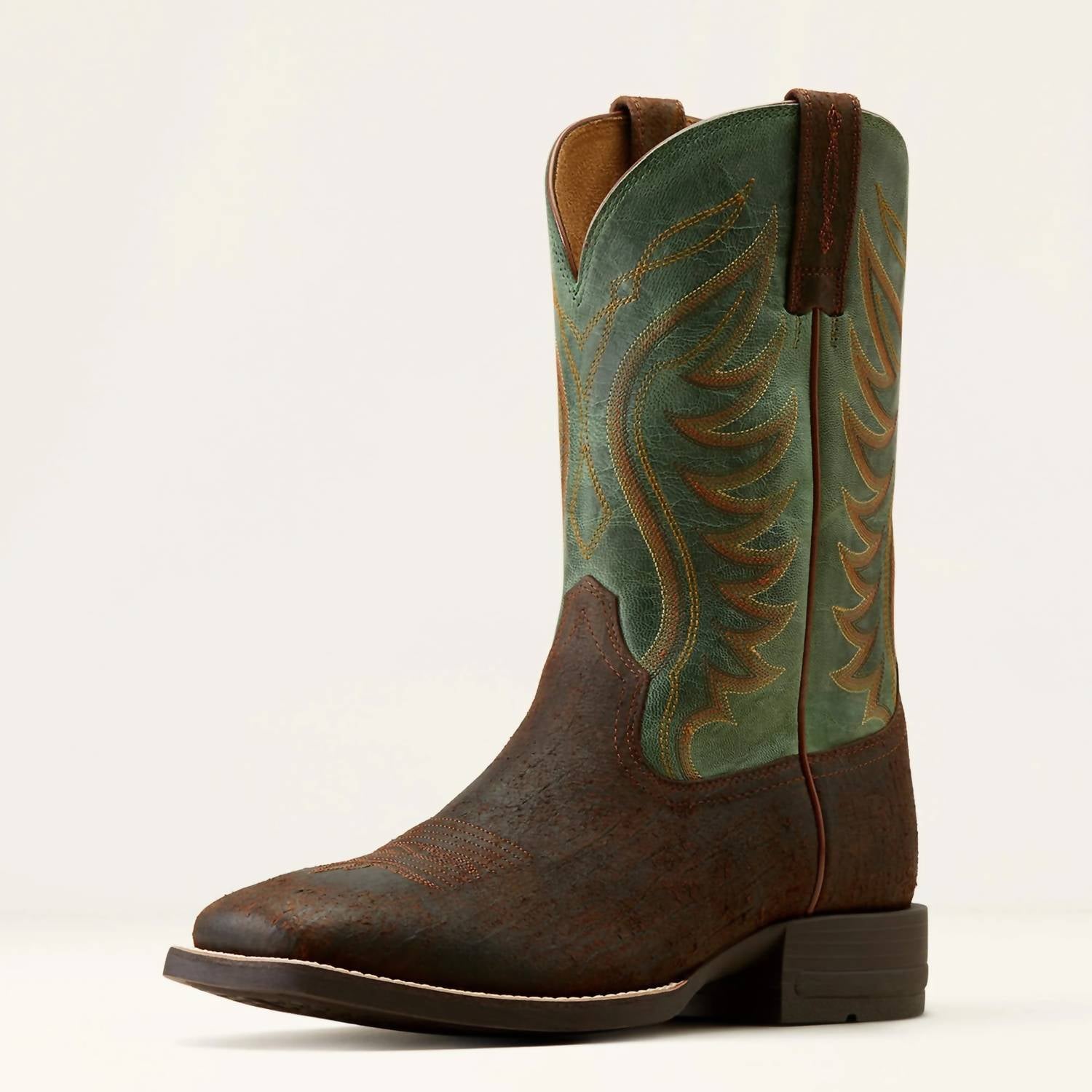 ARIAT Men's Amos Western Boot in rockweed brown - men's boots - alternate view