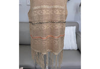 And The Why - Boho Crochet Fringe Vest