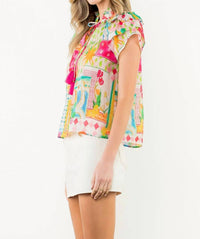 Thml - Floral Cap Sleeve Top