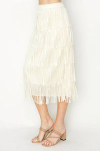 Joh - Women's Jayleen Fringe Skirt