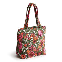 Vera Bradley Women's Small Original Tote Bag in bubbly flowers green - women's bag