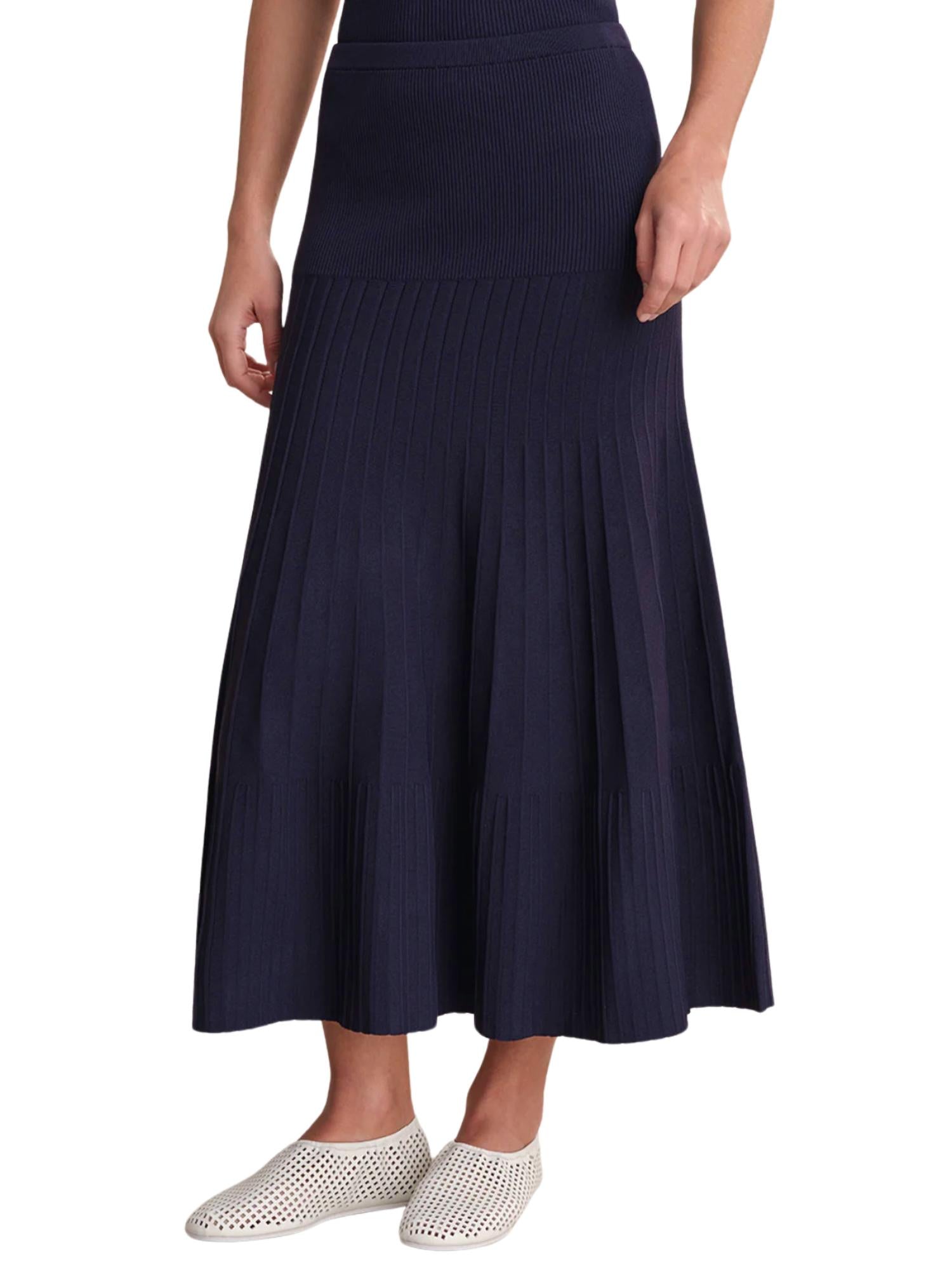 525 America - Gwyneth Solid Midi Skirt