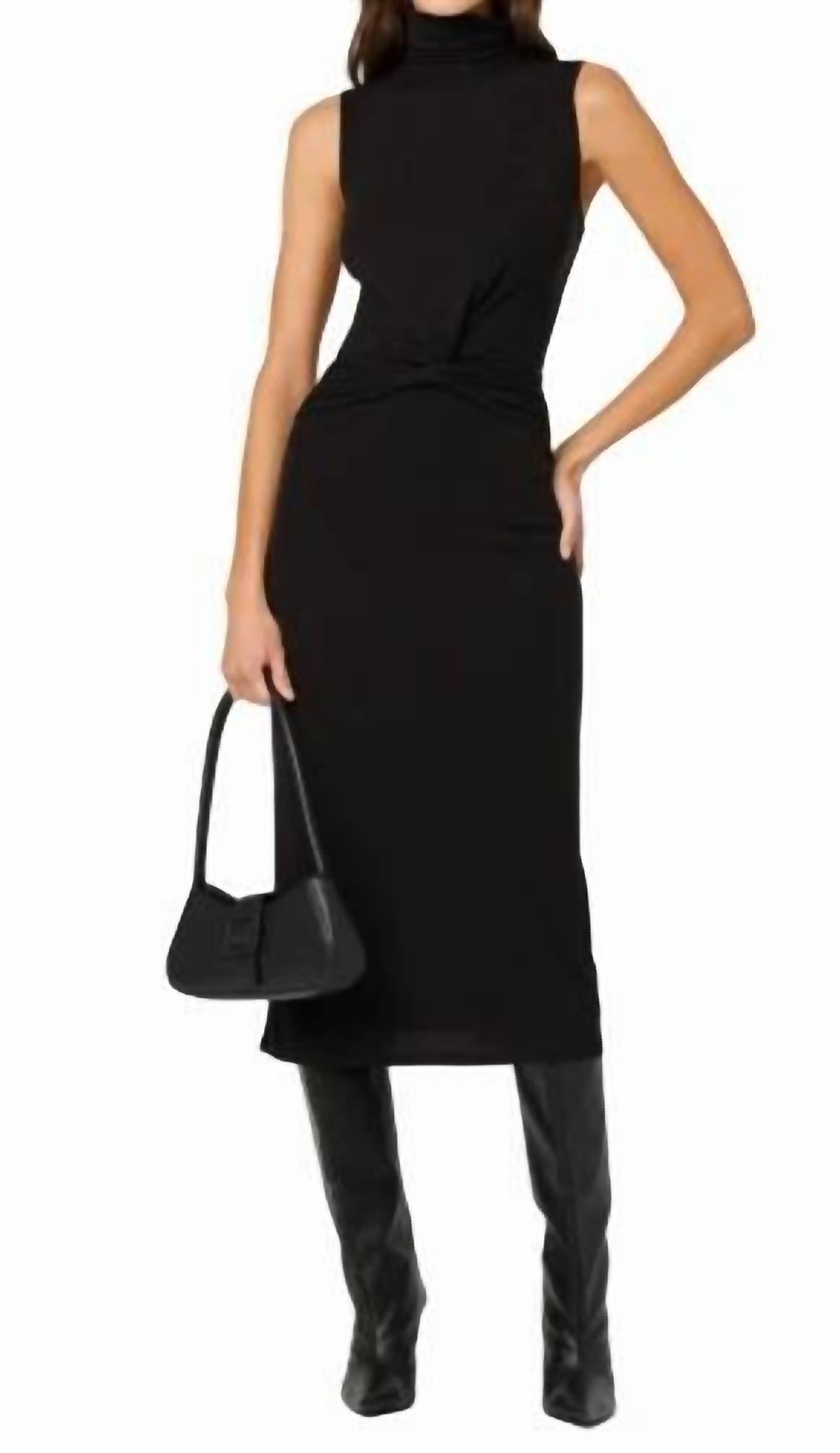 Astr - Riana Twist Front Midi Dress