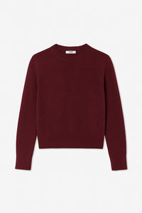 White + Warren - Cashmere Rib Trim Crewneck Top