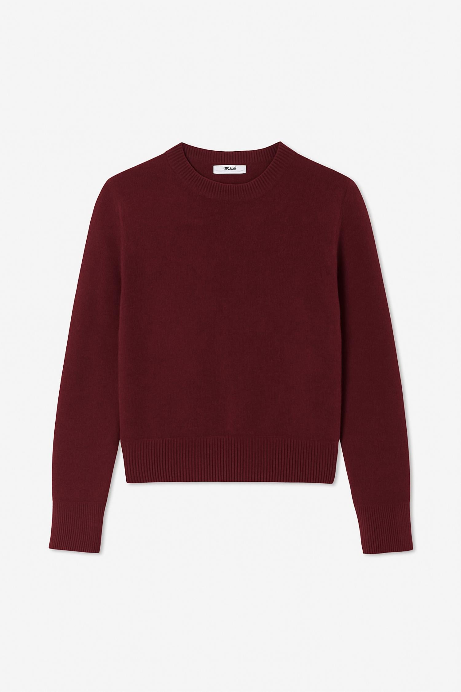 White + Warren - Cashmere Rib Trim Crewneck Top