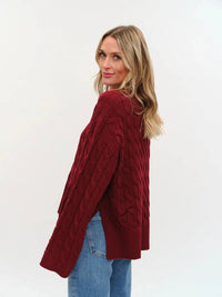 Six/Fifty - Willow Cable Knit Sweater