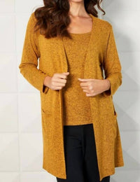 French Kyss - Open-Front Pocket Cardigan