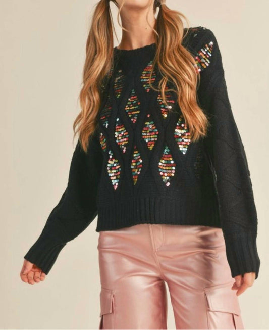 Sequin Embellished Sweater