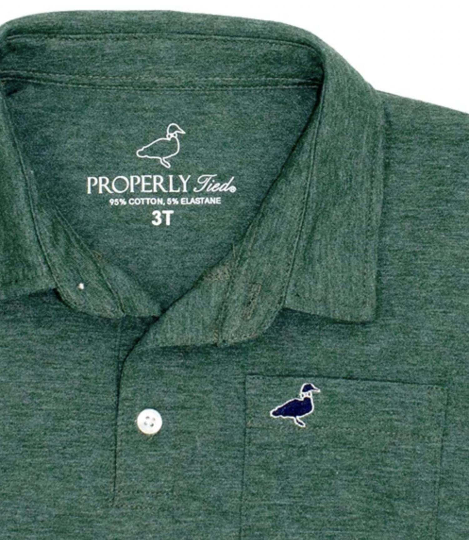 Properly Tied - Boy's Long Sleeve Harrison Pocket Polo