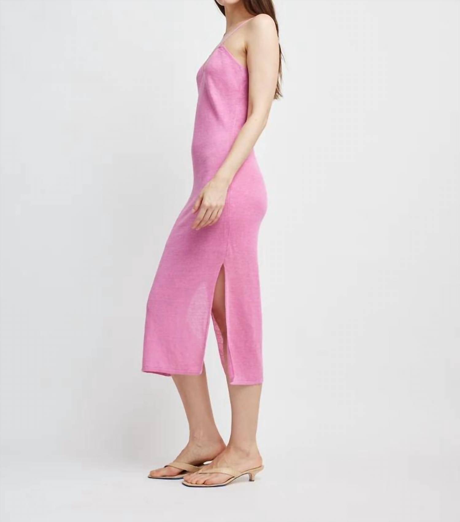 Self Contrast - Millie Linen Slip Dress