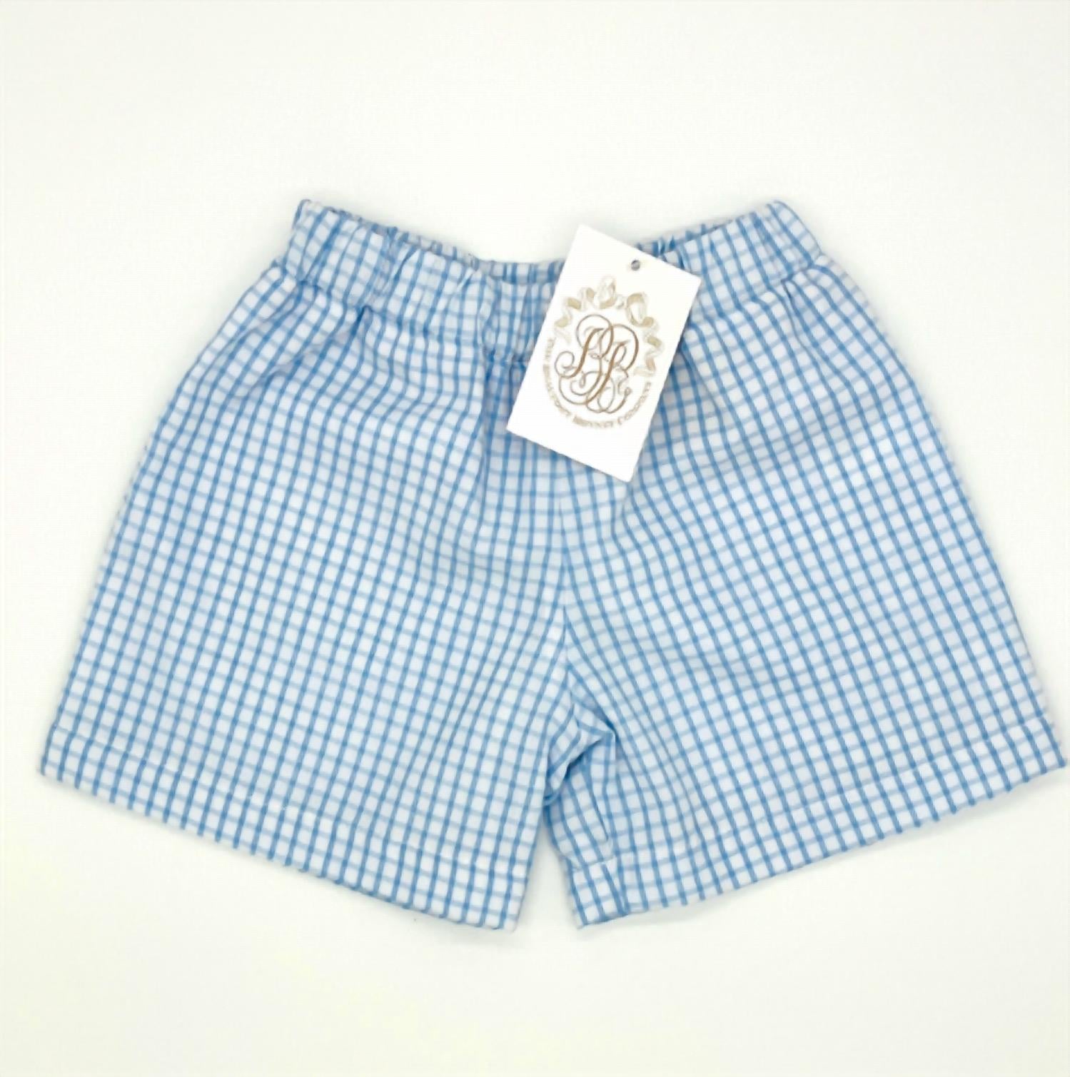The Beaufort Bonnet Company Kid's Shelton Shorts in blue 1 - kids' shorts