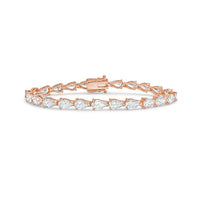 Diana M Jewels - Women's Pear Lab-Grown Diamond Bracelet (10.00 Ct) - Bold