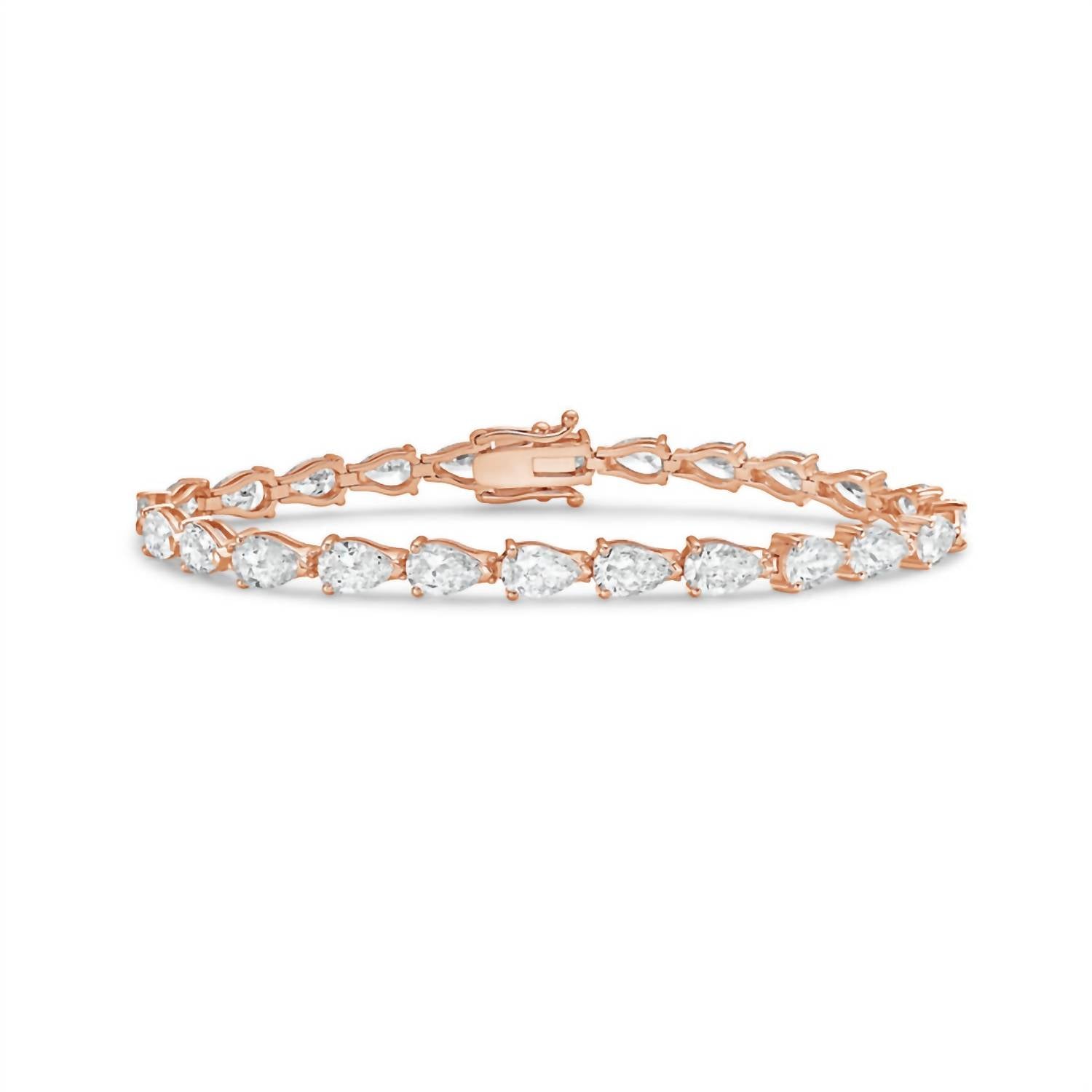 Diana M Jewels - Women's Pear Lab-Grown Diamond Bracelet (10.00 Ct) - Bold