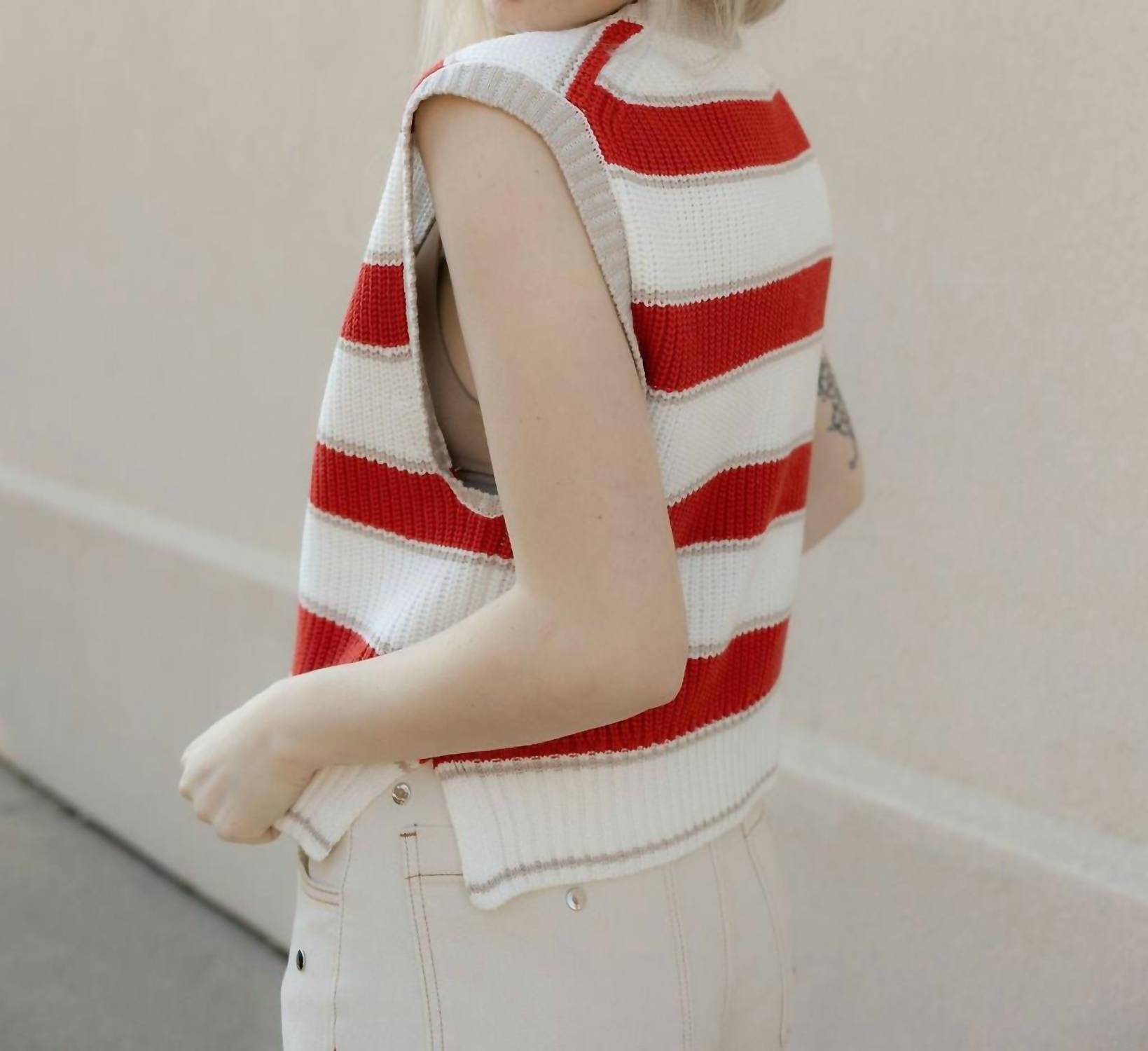Elan - Stripe Sweater Vest