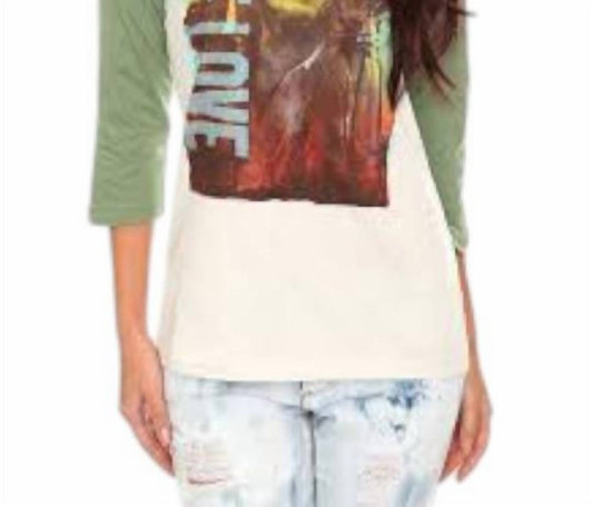 Bob Marley - Women's Love Juniors Raglan Tee