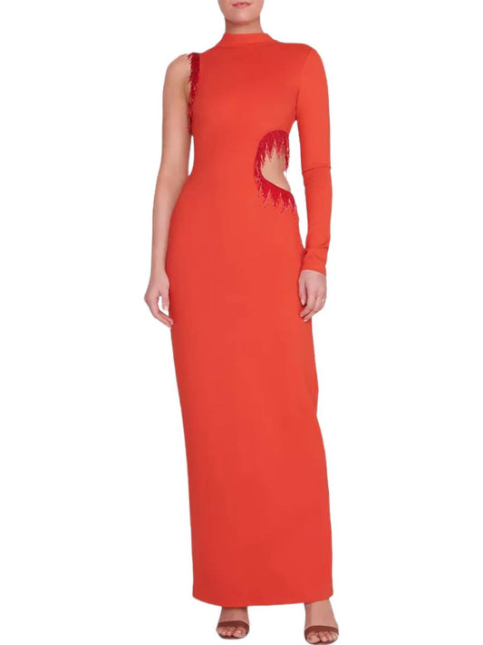 Staud - Kirsten One-Sleeve Maxi Dress