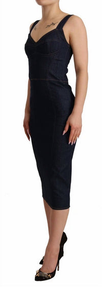 Dolce & Gabbana - Cotton Denim Midi Dress