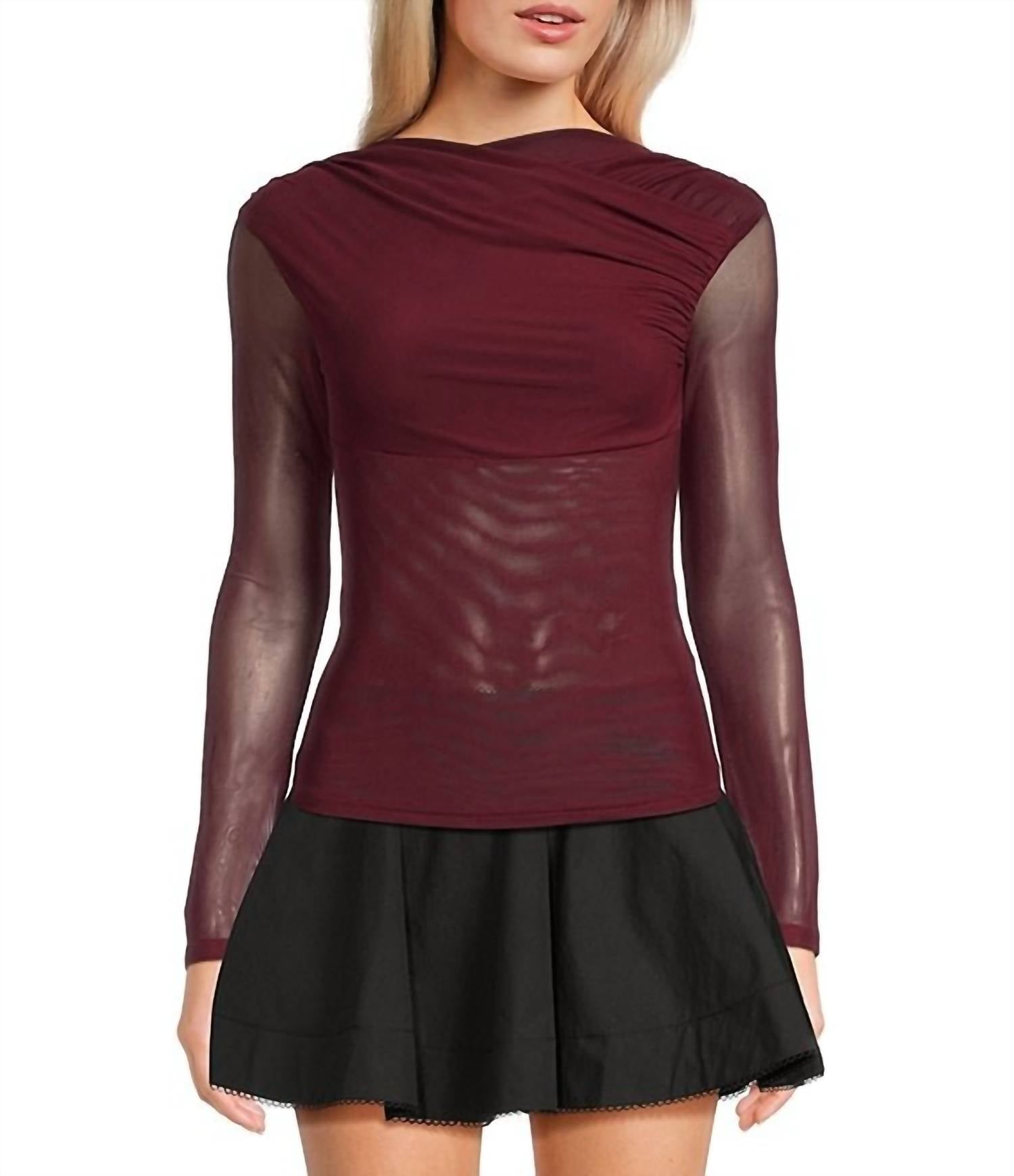 Nia - Aria Mesh Long Sleeve Top