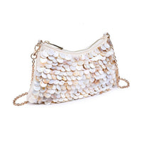 Urban Expressions - Women's Opalite Iridescent Disc Evening Bag