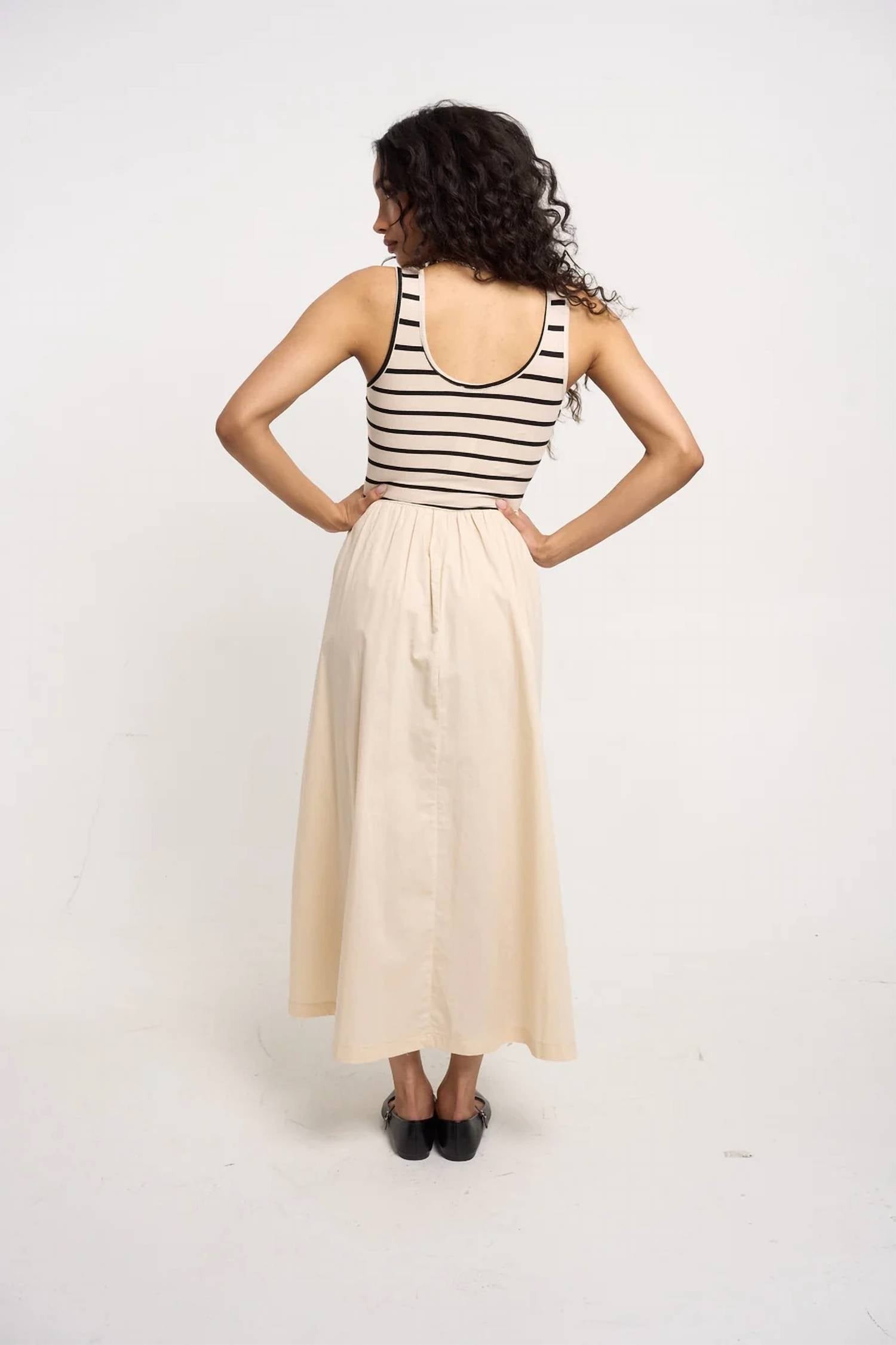 Hunter & Brown - Knit Poplin Dress