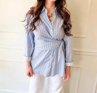 Lucy Paris - Nessa Tie Button Down Shirt
