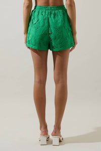 Sugarlips - Friona Eyelet Taliya Drawstring Shorts