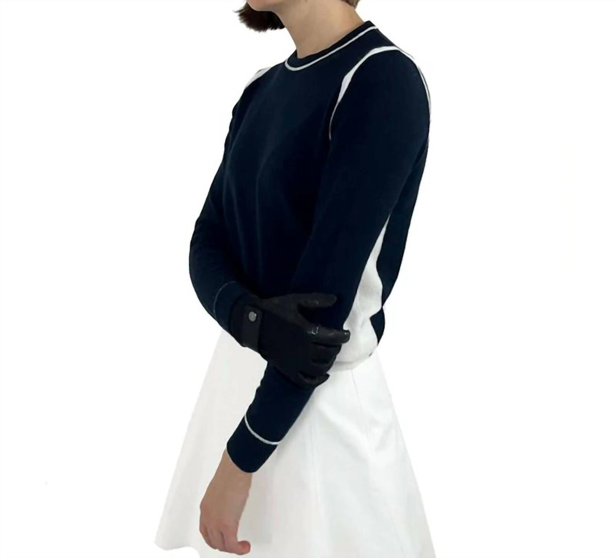Anel - Golf Cash Round Knit Top