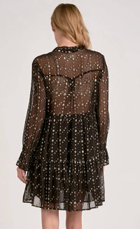 ELAN Alma Mini Dress in black - women's dress - detail view