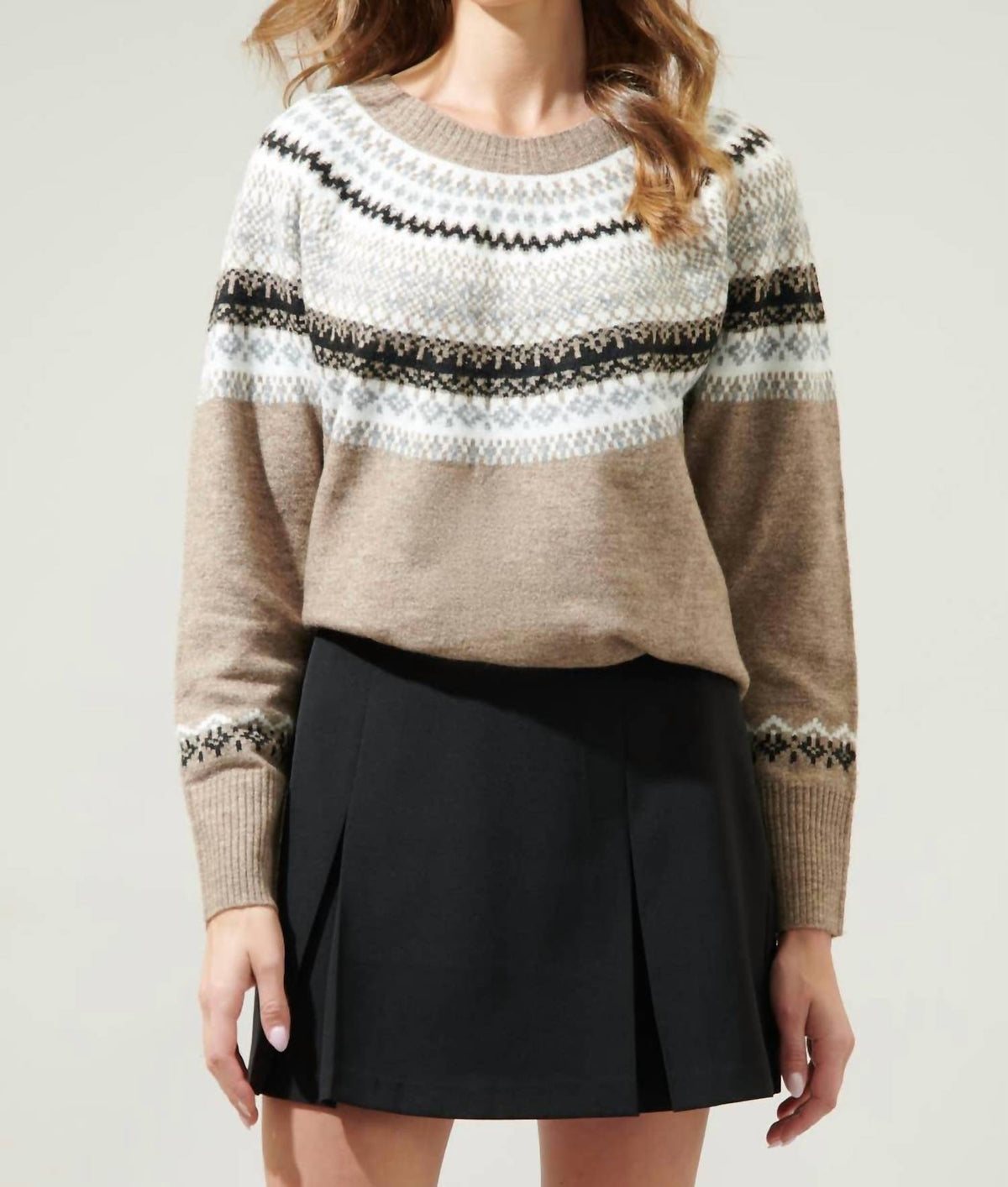 Sugarlips - McNeal Fair Isle Crewneck Sweater