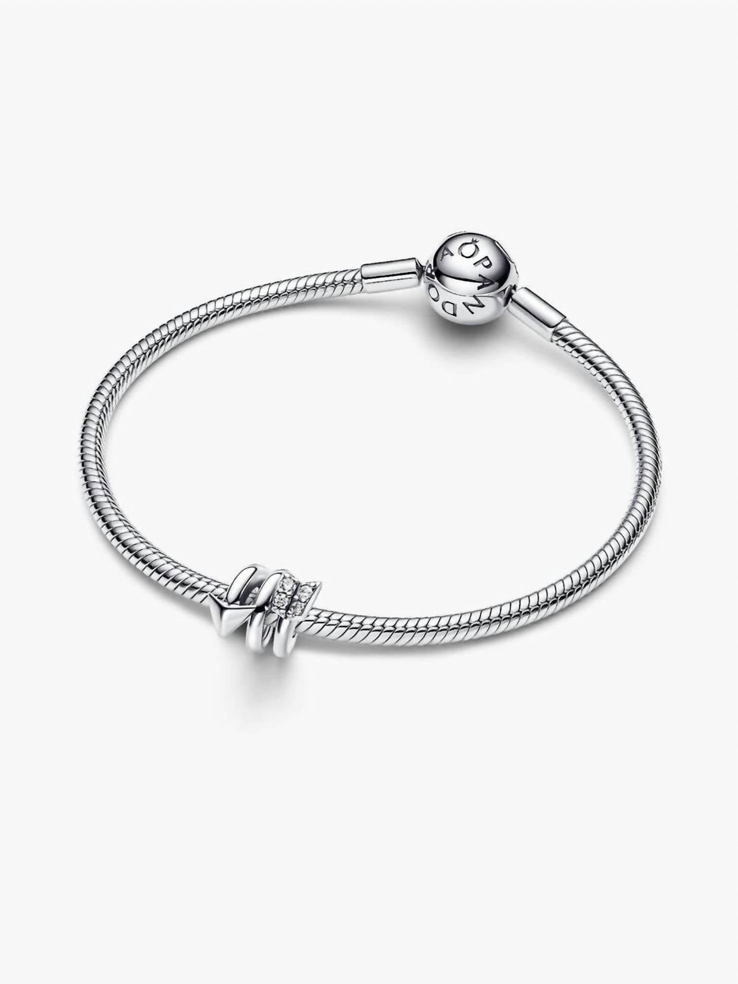 Pandora Twisting Arrow Charm in silver - women's jewelry - view 4