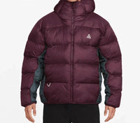 NIKE Therma-fit Lunar Lake Puffer Jacket in maroon - men's jacket