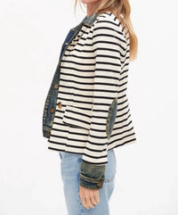 Six/Fifty - Veronica Mixed Media Blazer