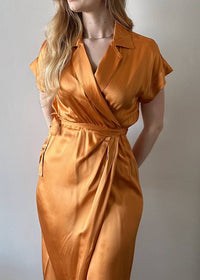 Divine Heritage - Women's Wrap Tuxedo Dress