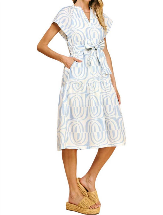 Pinch - Print Tiered Midi Dress